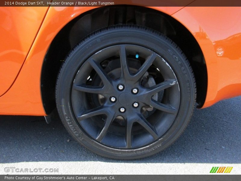 Header Orange / Black/Light Tungsten 2014 Dodge Dart SXT