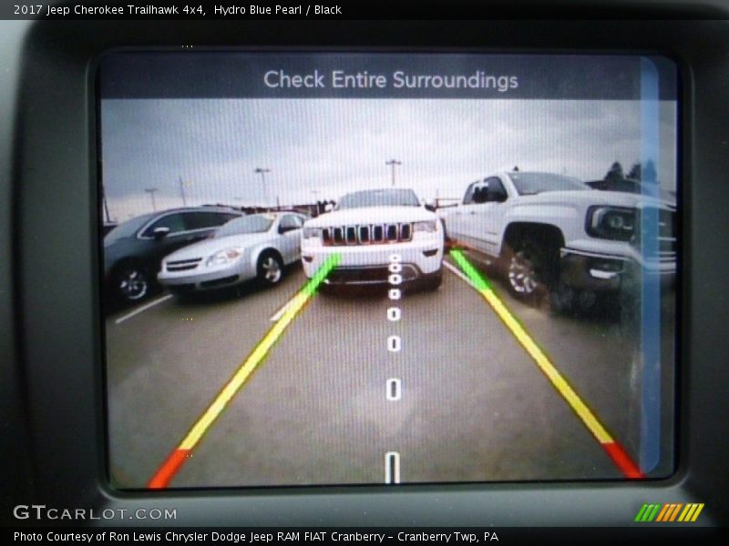 Hydro Blue Pearl / Black 2017 Jeep Cherokee Trailhawk 4x4