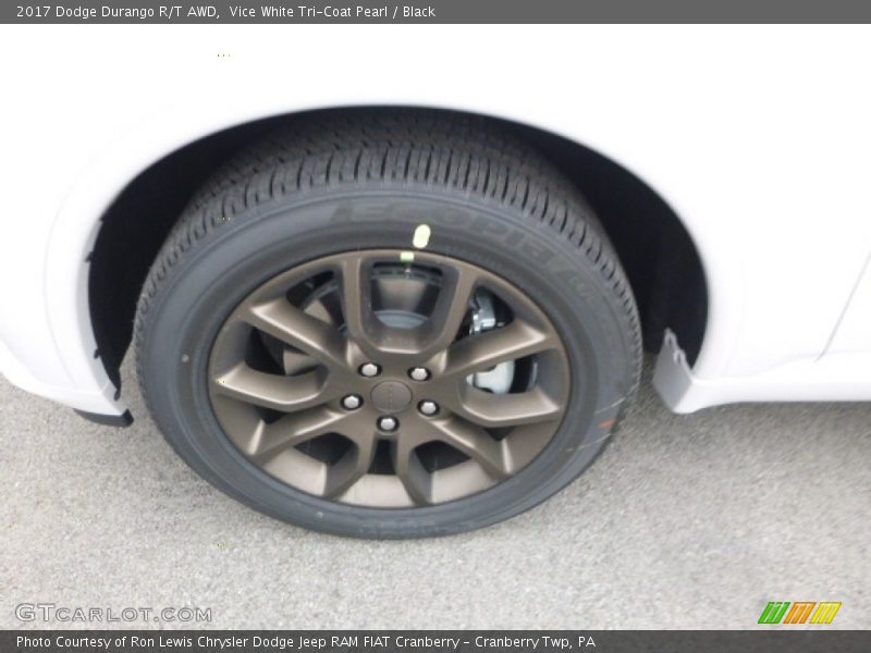 Vice White Tri-Coat Pearl / Black 2017 Dodge Durango R/T AWD