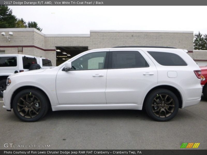 Vice White Tri-Coat Pearl / Black 2017 Dodge Durango R/T AWD