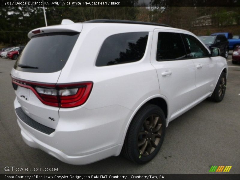 Vice White Tri-Coat Pearl / Black 2017 Dodge Durango R/T AWD