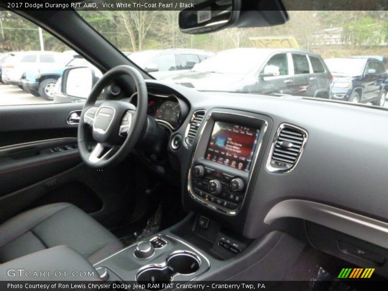 Vice White Tri-Coat Pearl / Black 2017 Dodge Durango R/T AWD