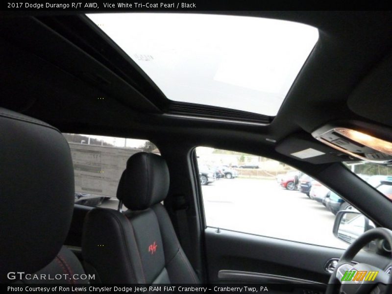 Vice White Tri-Coat Pearl / Black 2017 Dodge Durango R/T AWD