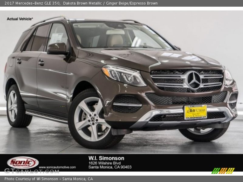 Dakota Brown Metallic / Ginger Beige/Espresso Brown 2017 Mercedes-Benz GLE 350