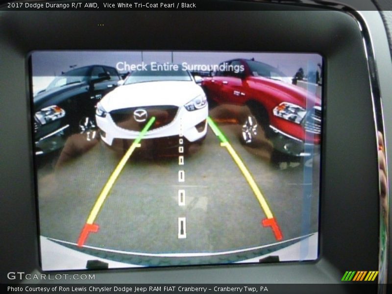 Vice White Tri-Coat Pearl / Black 2017 Dodge Durango R/T AWD