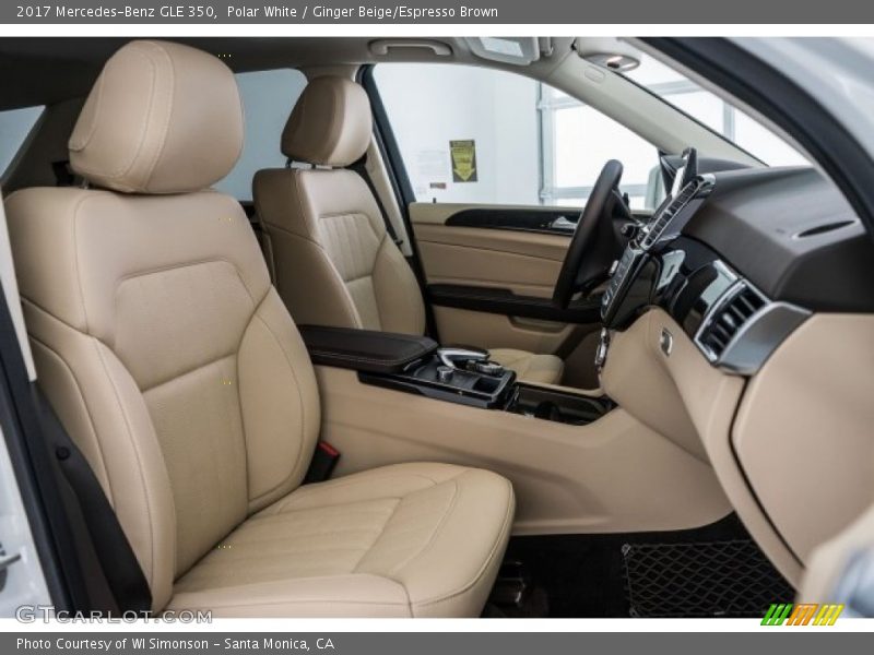 Polar White / Ginger Beige/Espresso Brown 2017 Mercedes-Benz GLE 350