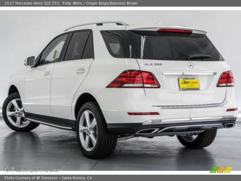 Polar White / Ginger Beige/Espresso Brown 2017 Mercedes-Benz GLE 350