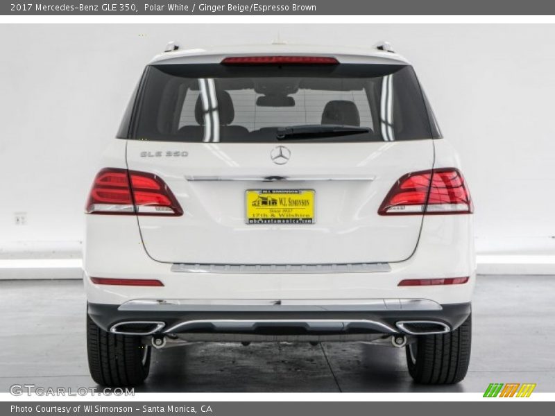Polar White / Ginger Beige/Espresso Brown 2017 Mercedes-Benz GLE 350