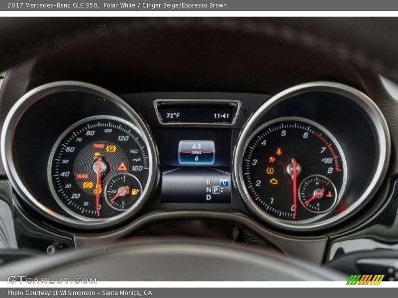 Polar White / Ginger Beige/Espresso Brown 2017 Mercedes-Benz GLE 350