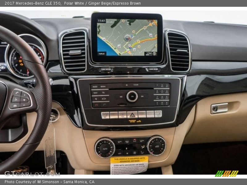 Polar White / Ginger Beige/Espresso Brown 2017 Mercedes-Benz GLE 350