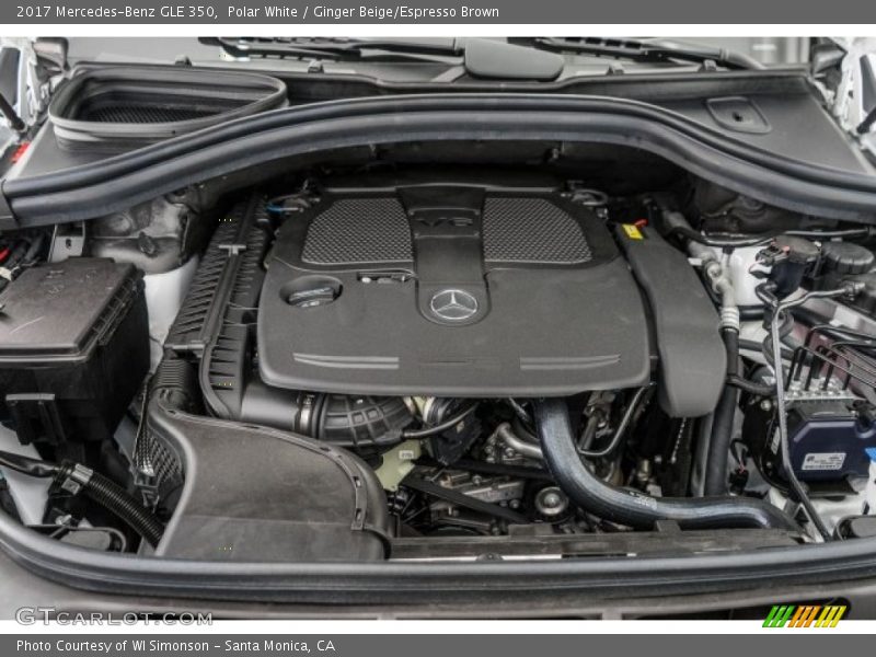 Polar White / Ginger Beige/Espresso Brown 2017 Mercedes-Benz GLE 350