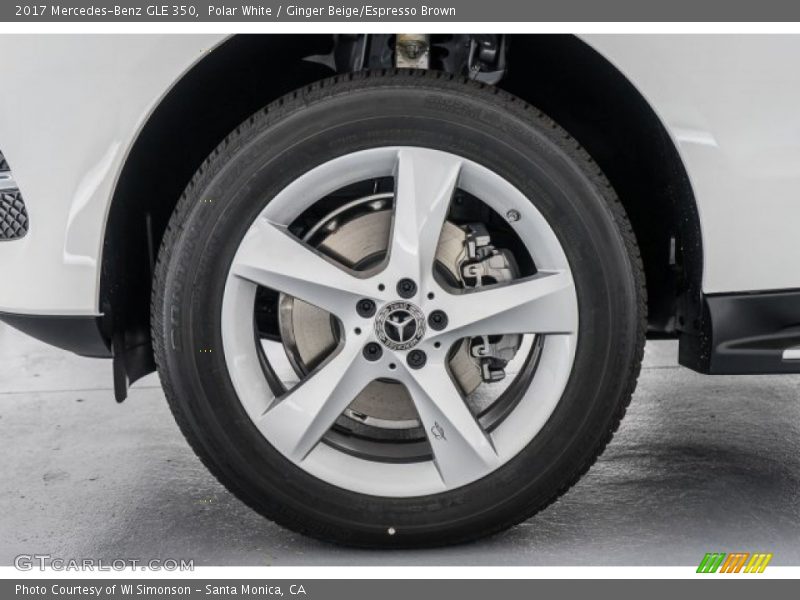 Polar White / Ginger Beige/Espresso Brown 2017 Mercedes-Benz GLE 350