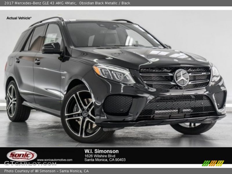 Obsidian Black Metallic / Black 2017 Mercedes-Benz GLE 43 AMG 4Matic