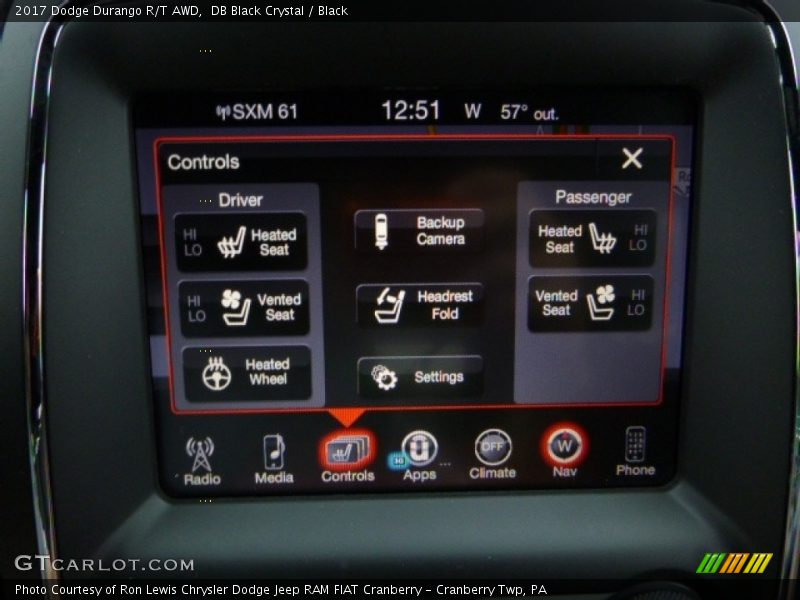 DB Black Crystal / Black 2017 Dodge Durango R/T AWD