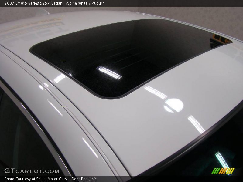 Alpine White / Auburn 2007 BMW 5 Series 525xi Sedan
