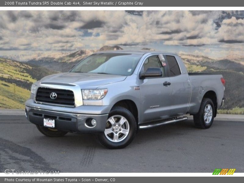 Silver Sky Metallic / Graphite Gray 2008 Toyota Tundra SR5 Double Cab 4x4