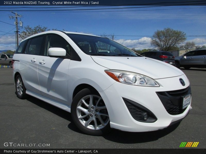 Crystal White Pearl Mica / Sand 2012 Mazda MAZDA5 Touring