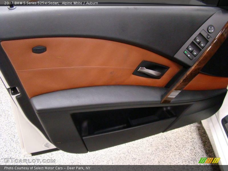 Alpine White / Auburn 2007 BMW 5 Series 525xi Sedan