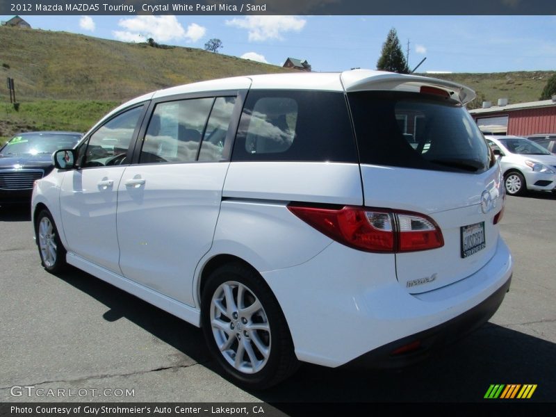 Crystal White Pearl Mica / Sand 2012 Mazda MAZDA5 Touring