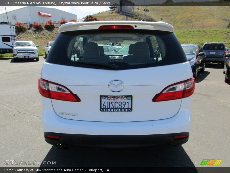 Crystal White Pearl Mica / Sand 2012 Mazda MAZDA5 Touring