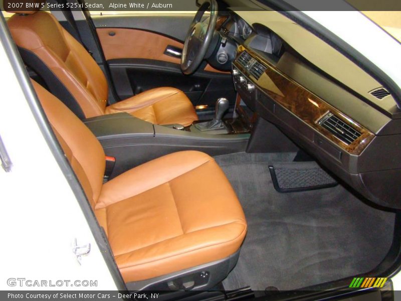 Alpine White / Auburn 2007 BMW 5 Series 525xi Sedan