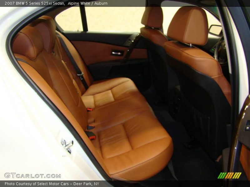 Alpine White / Auburn 2007 BMW 5 Series 525xi Sedan