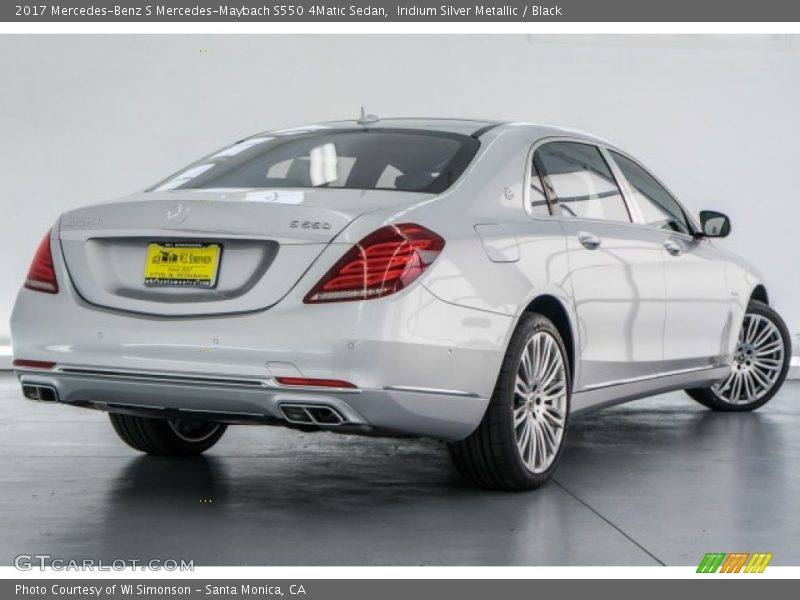 Iridium Silver Metallic / Black 2017 Mercedes-Benz S Mercedes-Maybach S550 4Matic Sedan