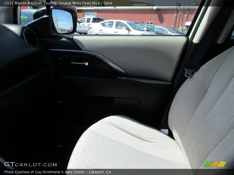 Crystal White Pearl Mica / Sand 2012 Mazda MAZDA5 Touring