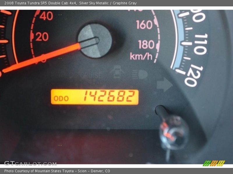 Silver Sky Metallic / Graphite Gray 2008 Toyota Tundra SR5 Double Cab 4x4