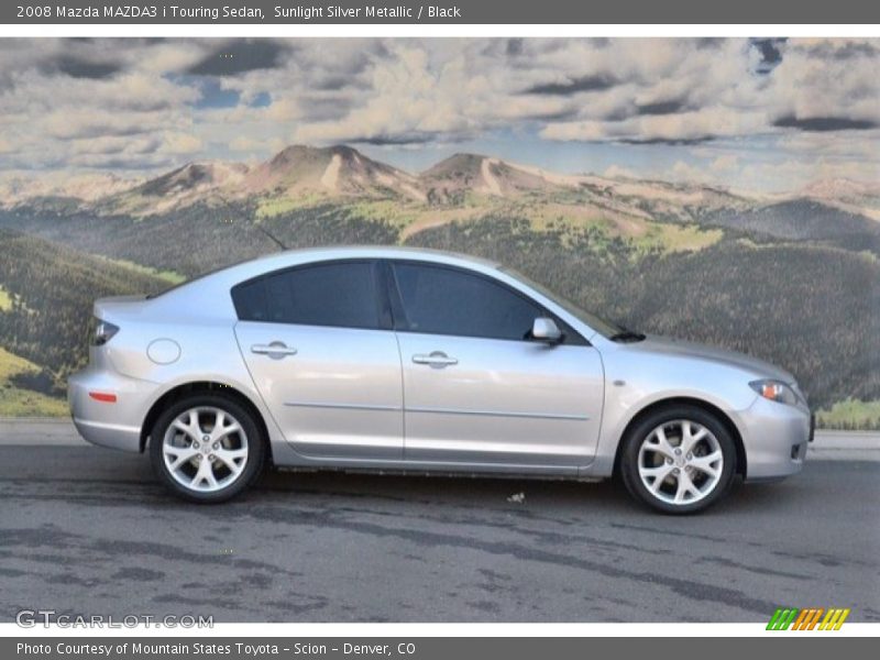 Sunlight Silver Metallic / Black 2008 Mazda MAZDA3 i Touring Sedan