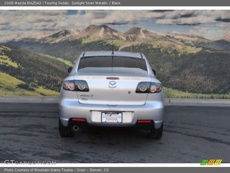 Sunlight Silver Metallic / Black 2008 Mazda MAZDA3 i Touring Sedan