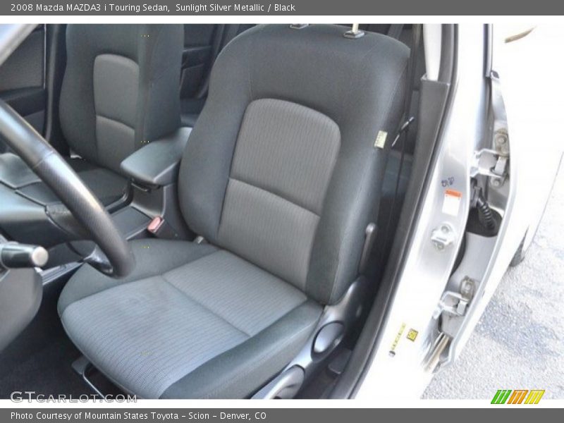 Sunlight Silver Metallic / Black 2008 Mazda MAZDA3 i Touring Sedan