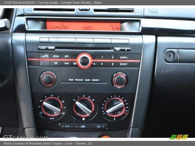 Sunlight Silver Metallic / Black 2008 Mazda MAZDA3 i Touring Sedan