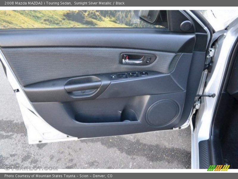 Sunlight Silver Metallic / Black 2008 Mazda MAZDA3 i Touring Sedan