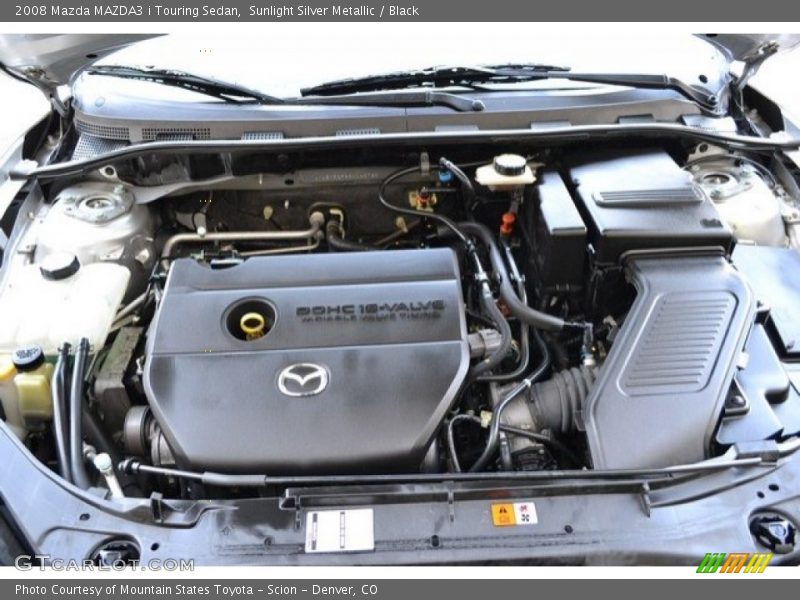 Sunlight Silver Metallic / Black 2008 Mazda MAZDA3 i Touring Sedan