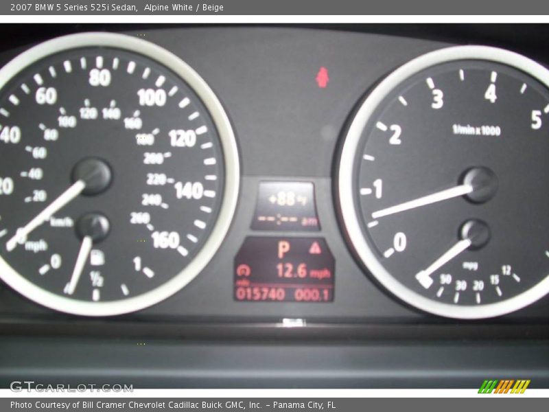 Alpine White / Beige 2007 BMW 5 Series 525i Sedan
