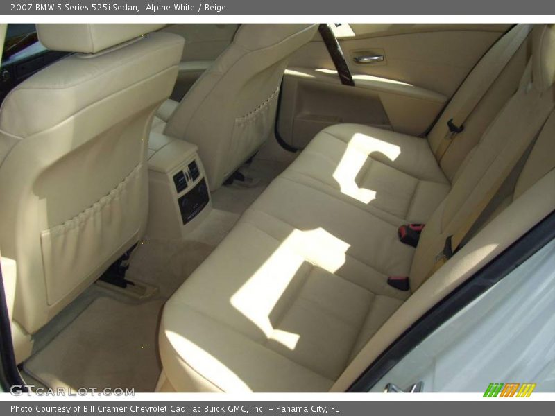 Alpine White / Beige 2007 BMW 5 Series 525i Sedan