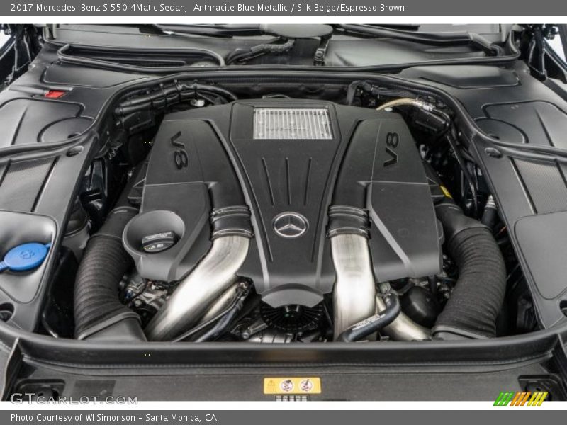  2017 S 550 4Matic Sedan Engine - 4.7 Liter DI biturbo DOHC 32-Valve VVT V8