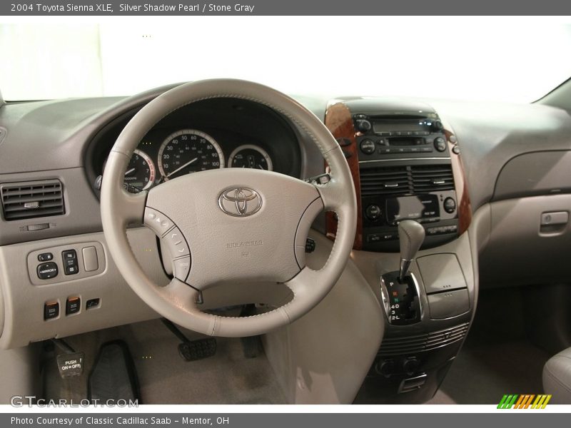 Silver Shadow Pearl / Stone Gray 2004 Toyota Sienna XLE