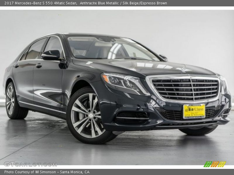 Front 3/4 View of 2017 S 550 4Matic Sedan