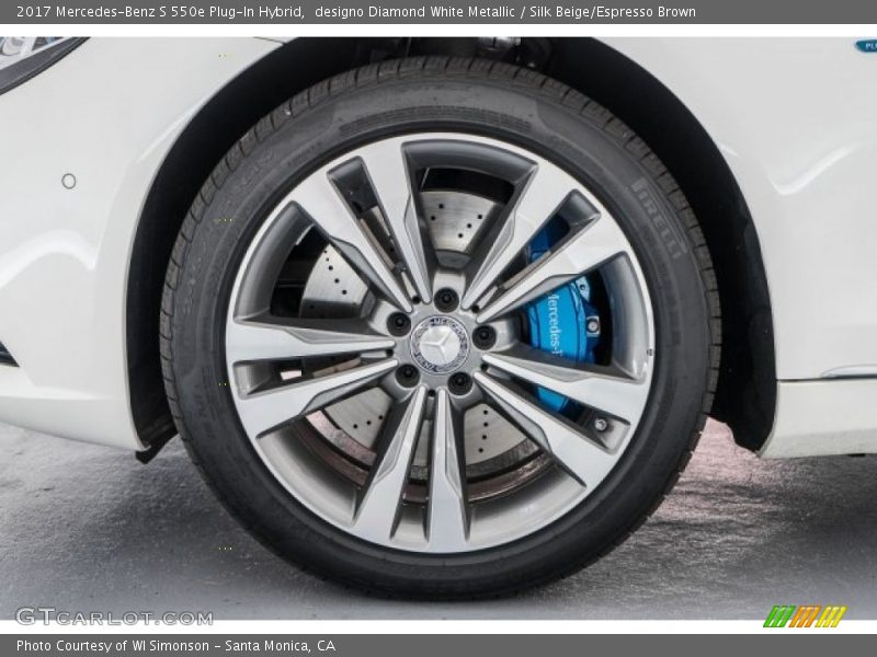 designo Diamond White Metallic / Silk Beige/Espresso Brown 2017 Mercedes-Benz S 550e Plug-In Hybrid