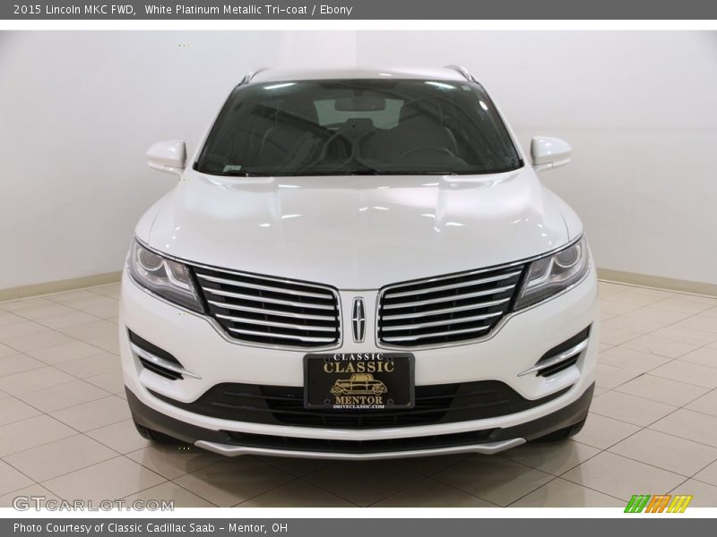 White Platinum Metallic Tri-coat / Ebony 2015 Lincoln MKC FWD