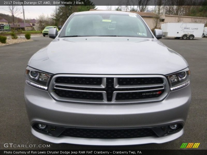 Billet Metallic / Black 2017 Dodge Durango GT AWD