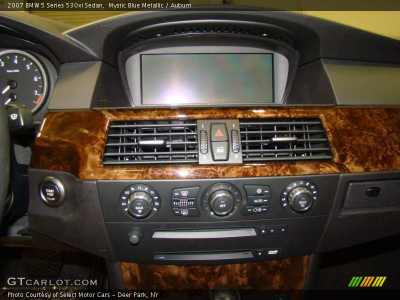 Mystic Blue Metallic / Auburn 2007 BMW 5 Series 530xi Sedan
