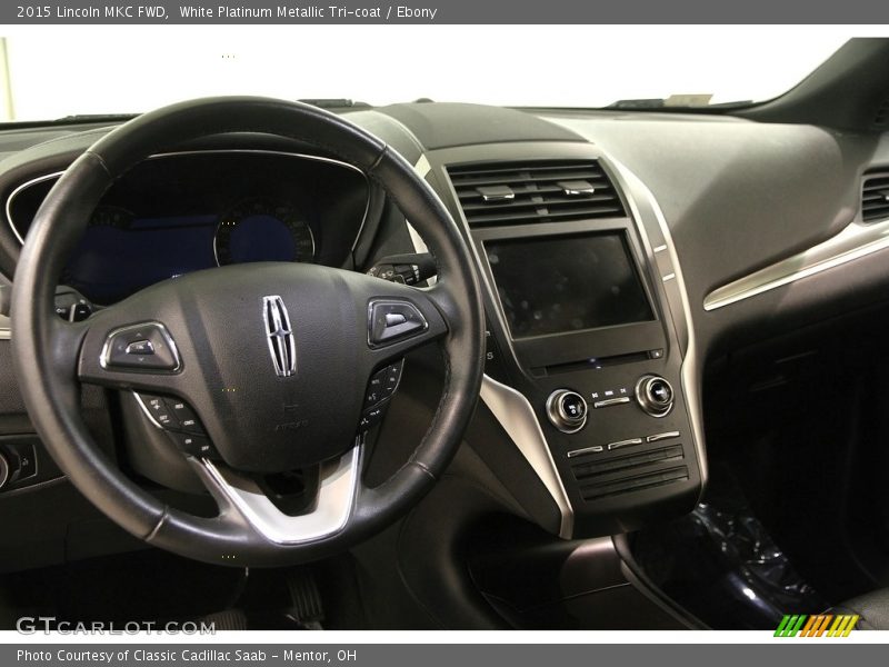 White Platinum Metallic Tri-coat / Ebony 2015 Lincoln MKC FWD