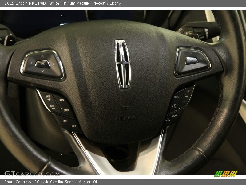 White Platinum Metallic Tri-coat / Ebony 2015 Lincoln MKC FWD