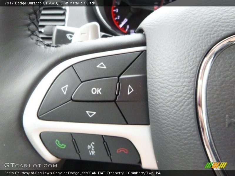 Billet Metallic / Black 2017 Dodge Durango GT AWD