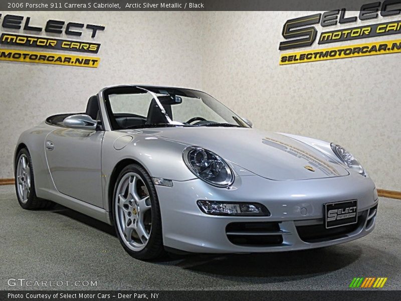 Arctic Silver Metallic / Black 2006 Porsche 911 Carrera S Cabriolet