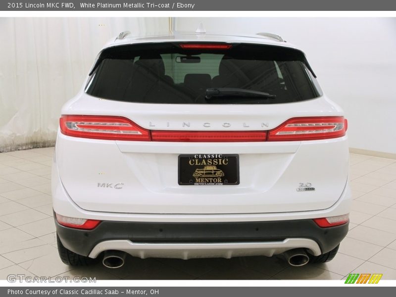 White Platinum Metallic Tri-coat / Ebony 2015 Lincoln MKC FWD
