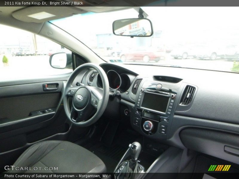 Bright Silver / Black 2011 Kia Forte Koup EX